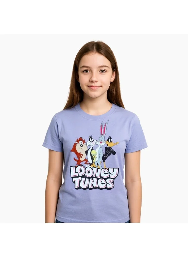 Warner Bros. Warner Bros. Looney Tunes  Girl's Short Sleeve 100% Cotton T-Shirt